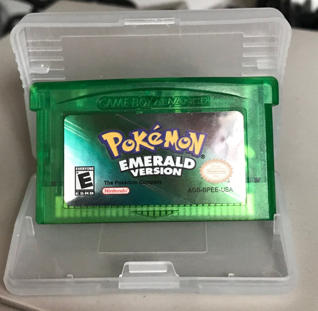 Pokemon Emerald Sapphire Ruby Leaf Green Fire Red Reproduction Game Card for Gameboy Advanced GBA NDS Cartridges
